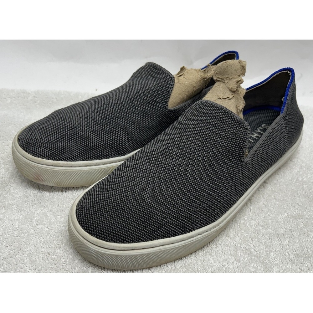 Rothy's Womens Size 8.5 Gray The Original Slip On Sneaker Shoes